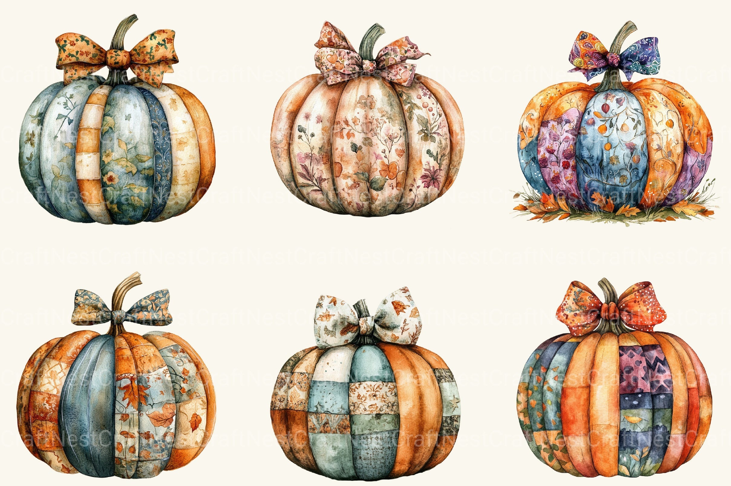 Pumpkin Fall Clipart Bundle 2