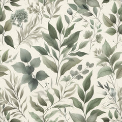 Seamless Sage Green Botanical Pattern Digital Paper - CraftNest - Digital Crafting and Art