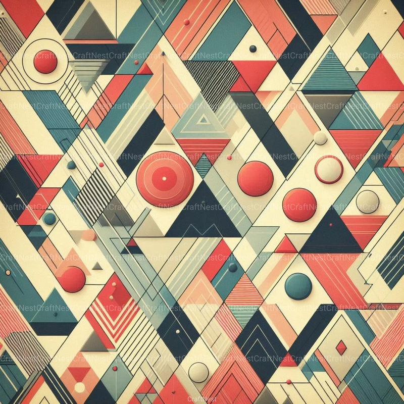 Geometric Triangle Retro Pattern Background Clipart Bundle - CraftNest - Digital Crafting and Art