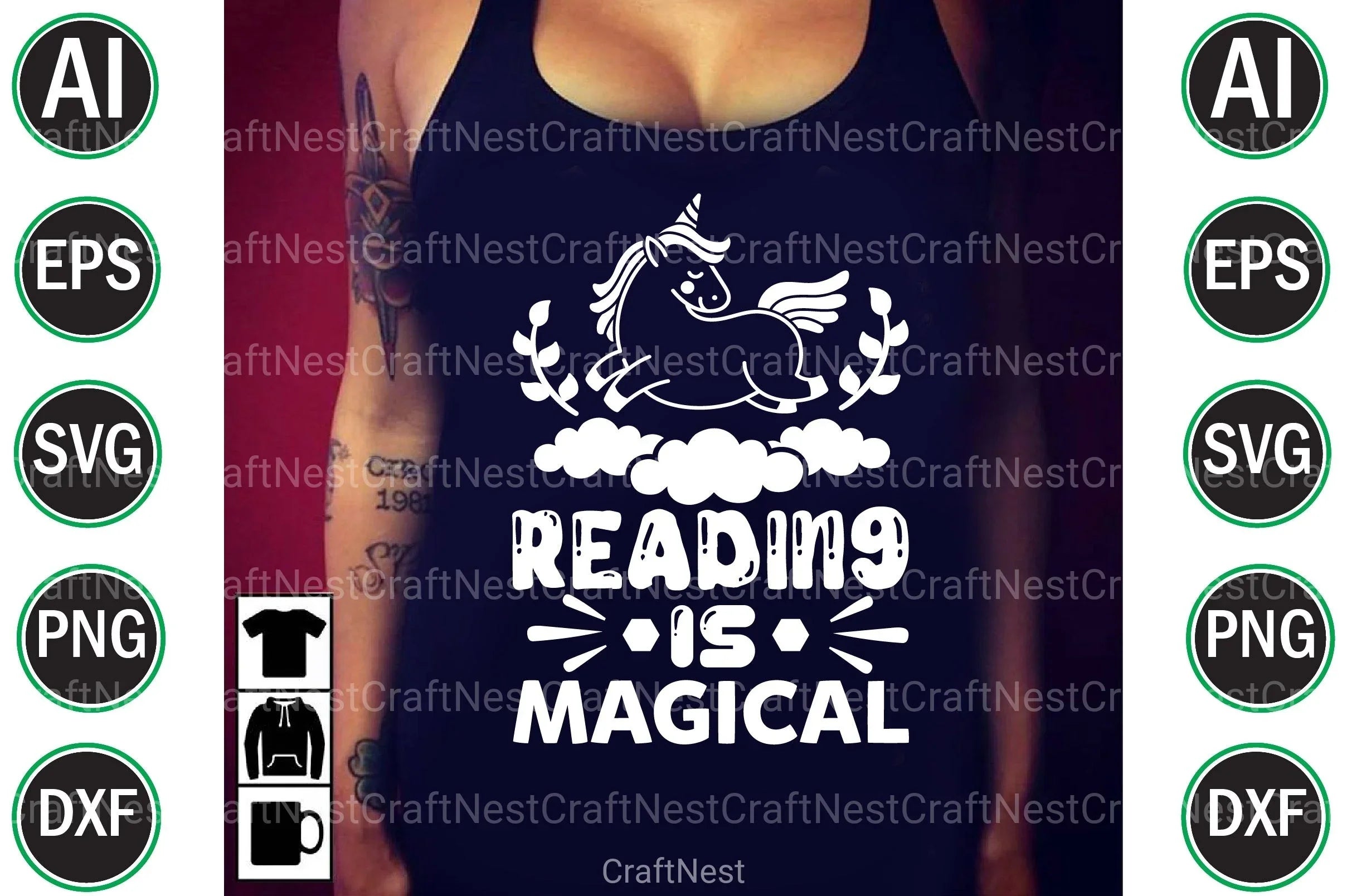 Unicorn File Bundle - CraftNest - Digital Crafting and Art