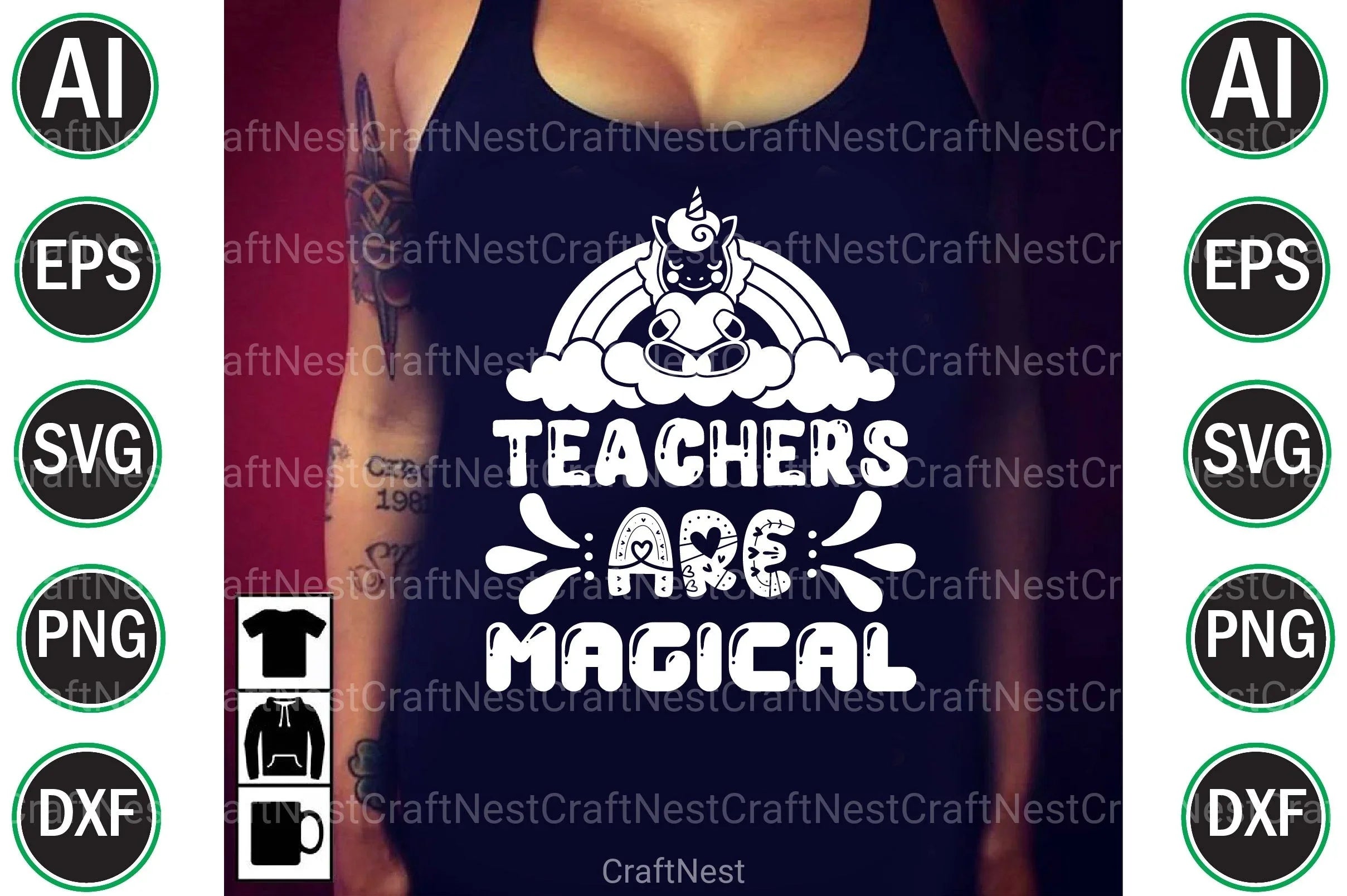 Unicorn File Bundle - CraftNest - Digital Crafting and Art