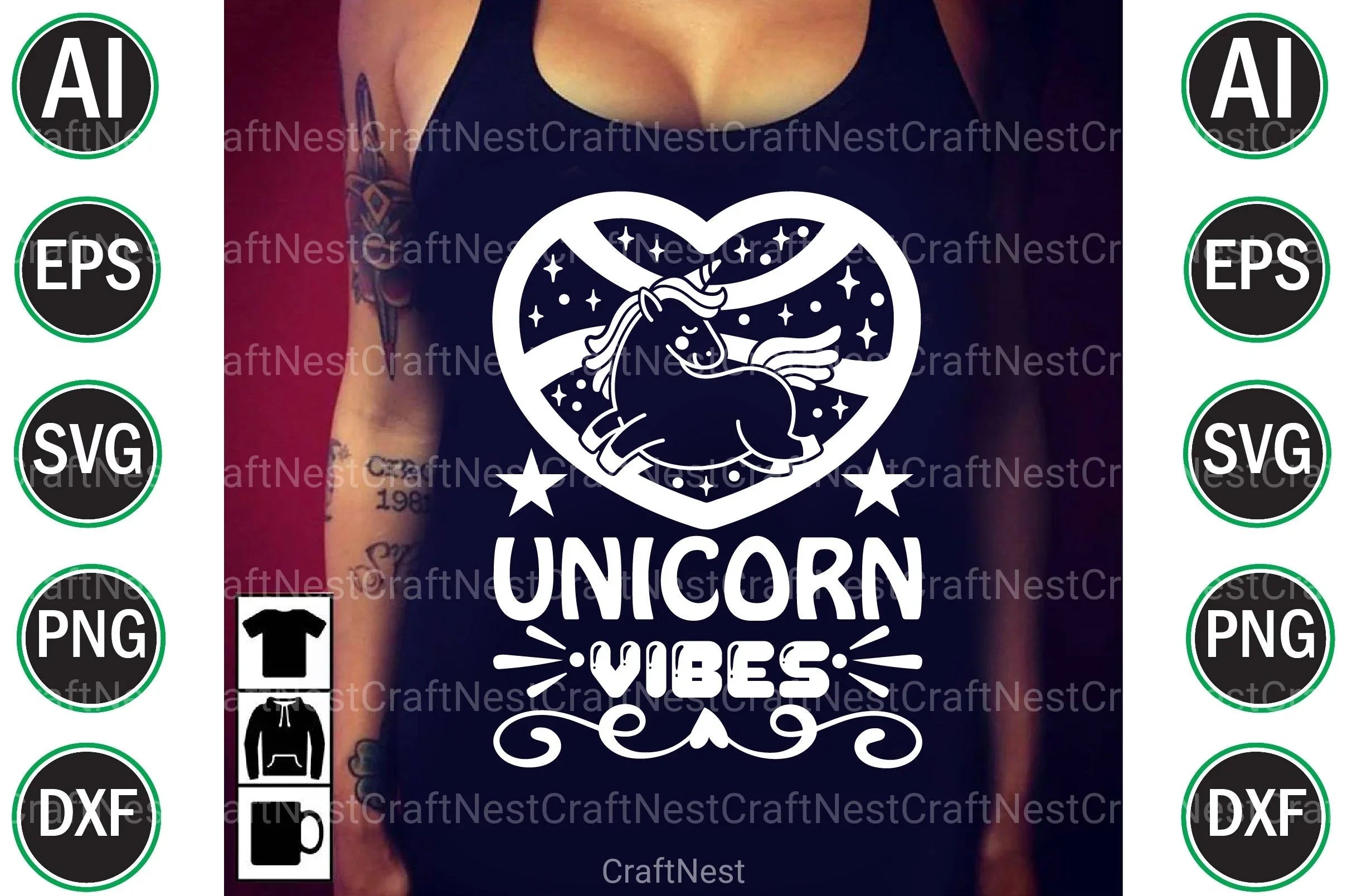 Unicorn File Bundle - CraftNest - Digital Crafting and Art