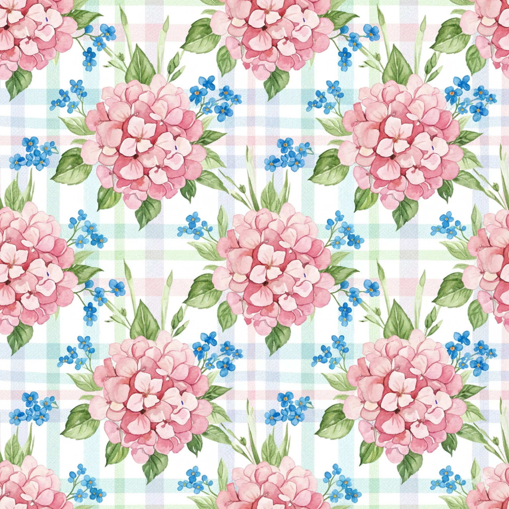 Pink Peonies Seamless Pattern Digital Paper - CraftNest - Digital Crafting and Art