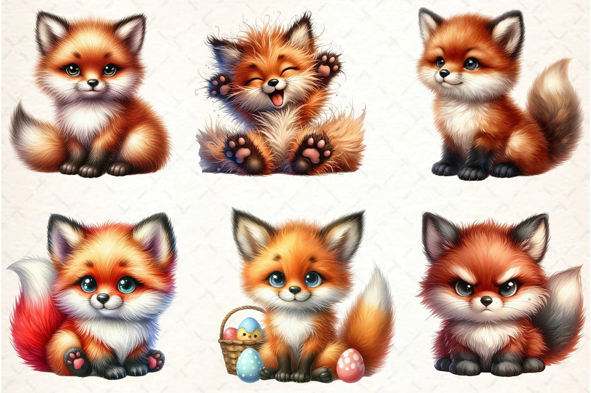 Fox Clipart Bundle: Adorable Fox Illustrations - CraftNest - Digital Crafting and Art