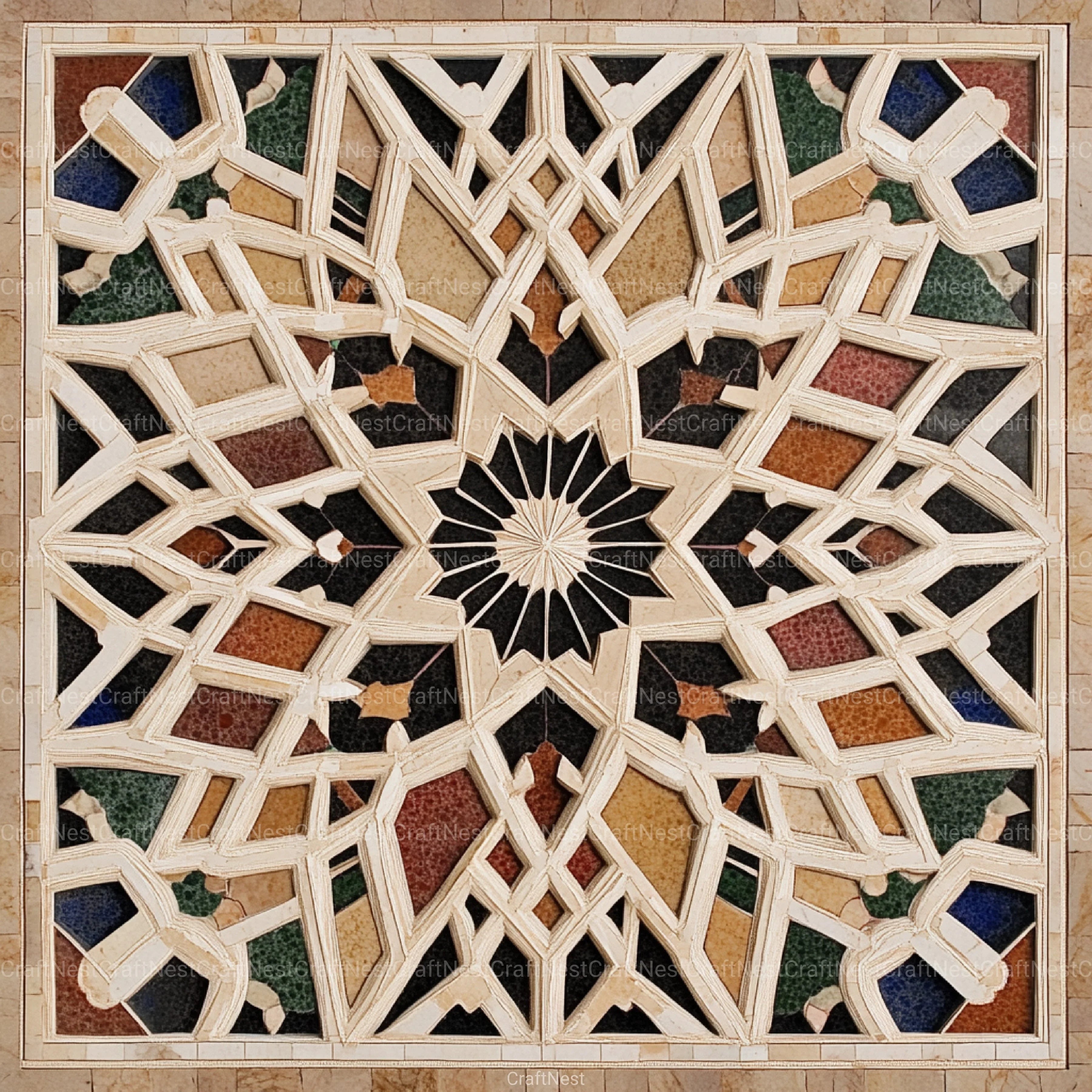 Sacred Geometry Alhambra Patterns Clipart Bundle - CraftNest - Digital Crafting and Art