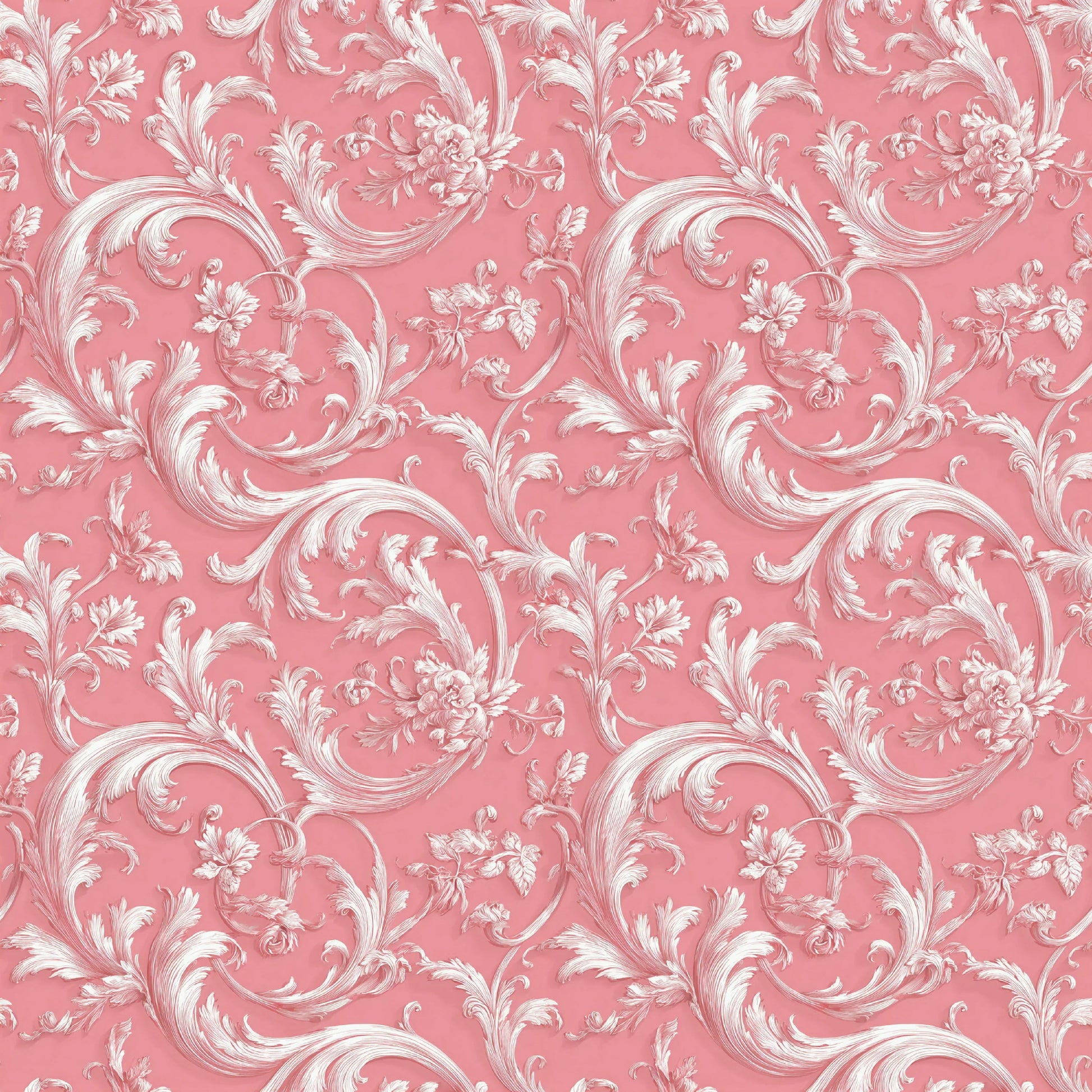Pink French Toile De Jouy Pattern Clipart Bundle - CraftNest - Digital Crafting and Art