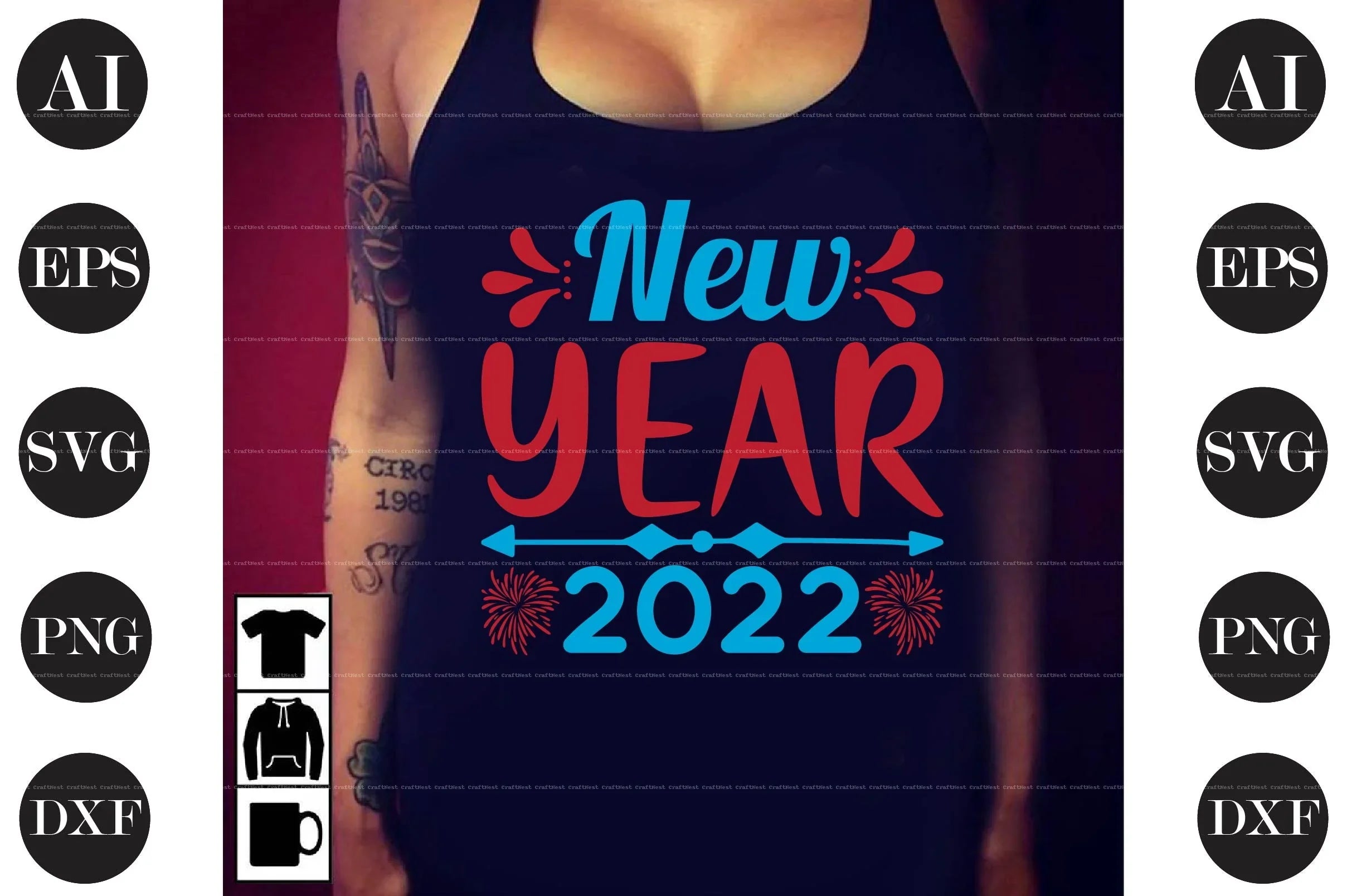 New Year Design SVG Bundle