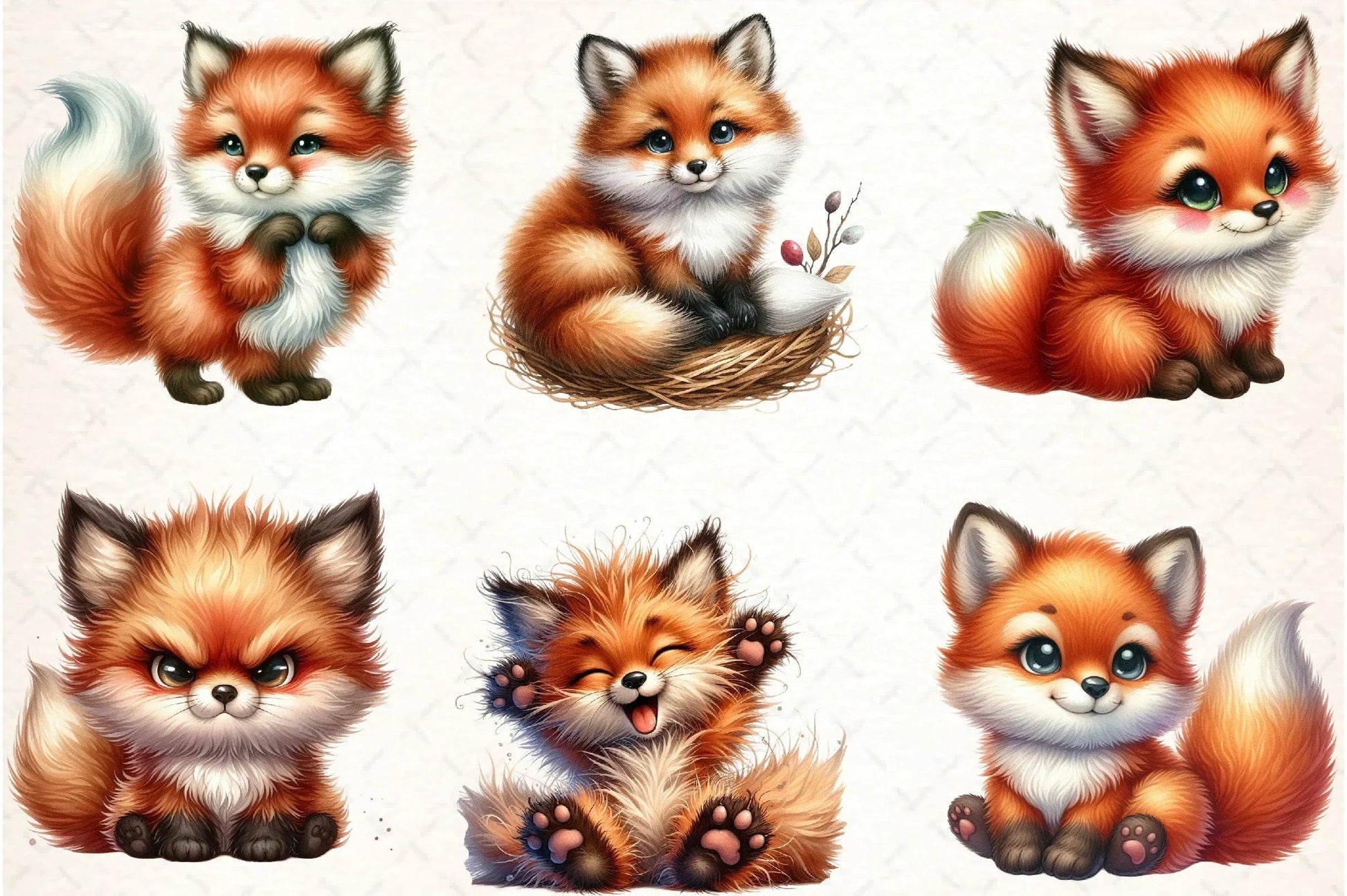 Fox Clipart Bundle: Adorable Fox Illustrations - CraftNest - Digital Crafting and Art