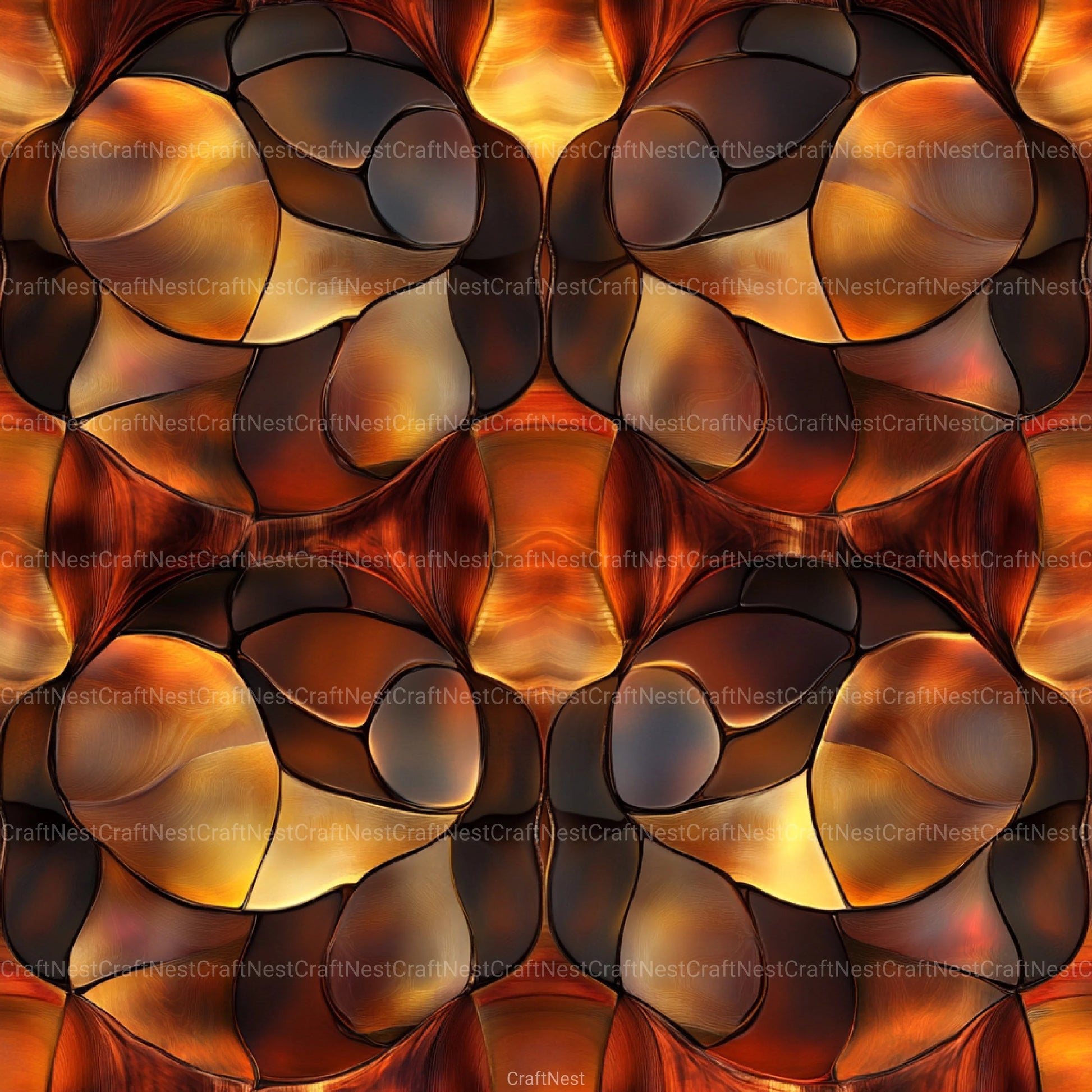Tortoiseshell Seamless Pattern Digital Paper - CraftNest - Digital Crafting and Art