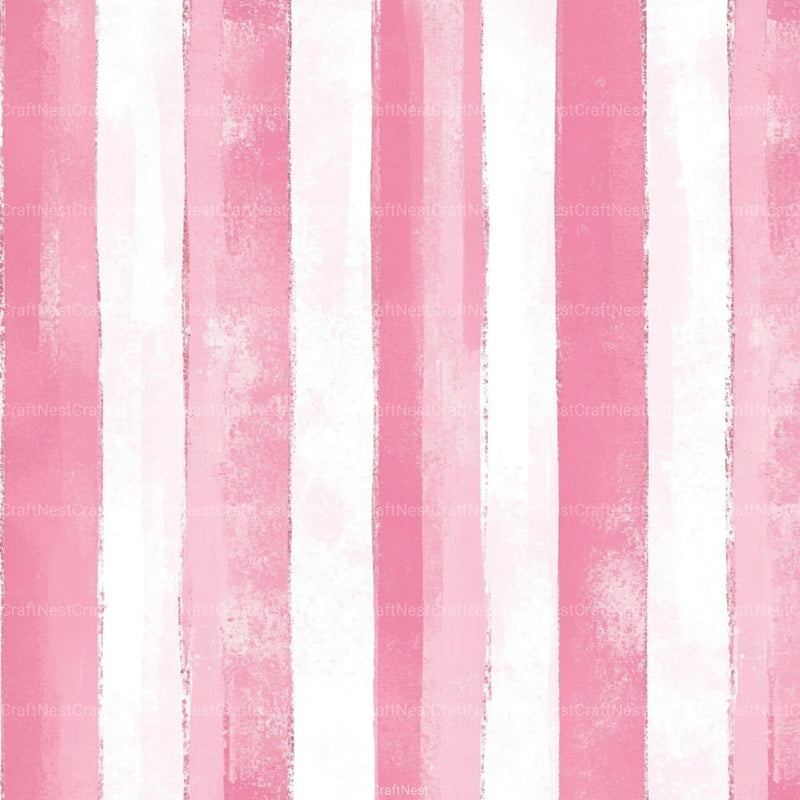 Blush Pink Stripes Pattern Digital Paper - CraftNest - Digital Crafting and Art