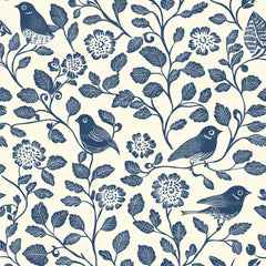 Blue Birds & Flowers Chinoiserie Pattern Clipart Bundle - CraftNest - Digital Crafting and Art