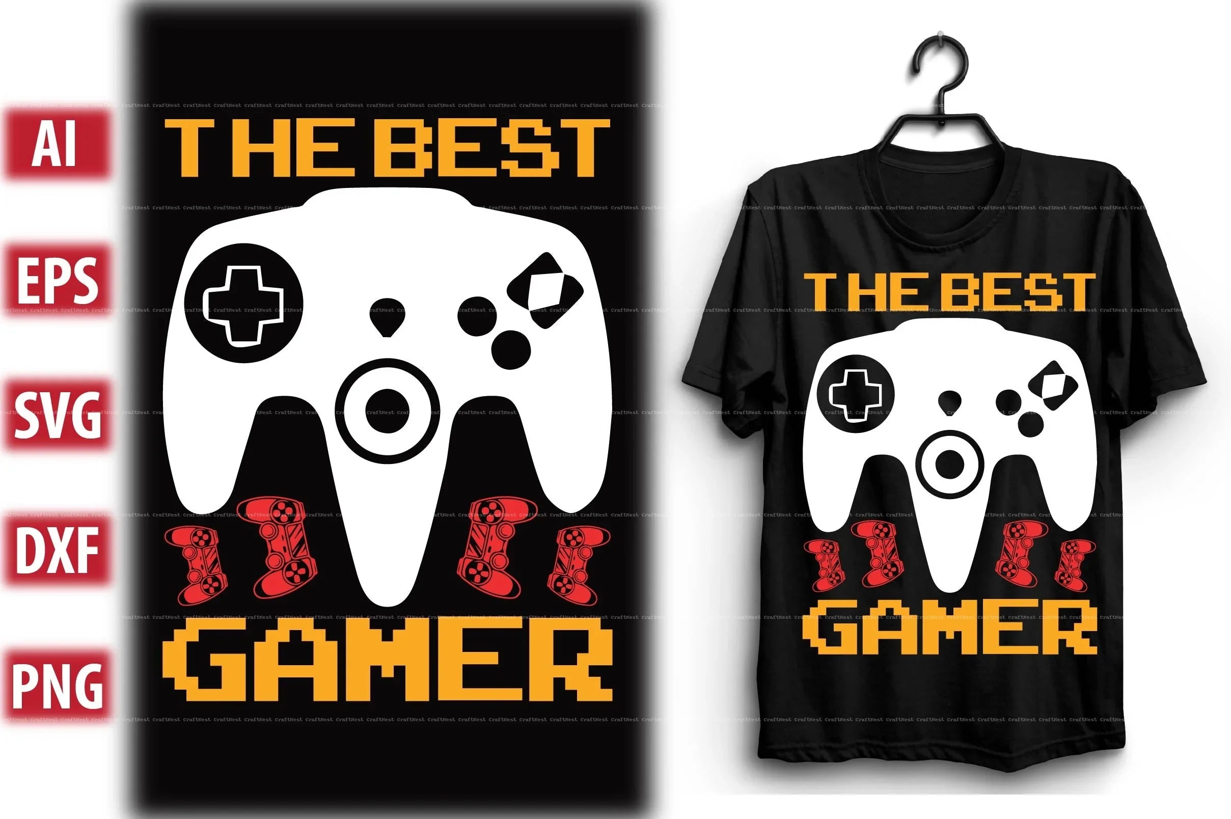 Gaming T-Shirt Design SVG Bundle