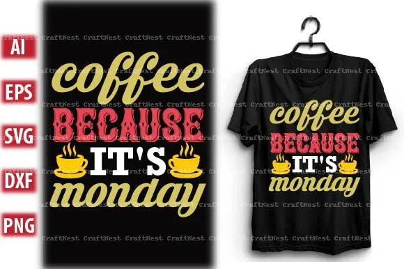 Coffee T-Shirt Design SVG Bundle - CraftNest - Digital Crafting and Art