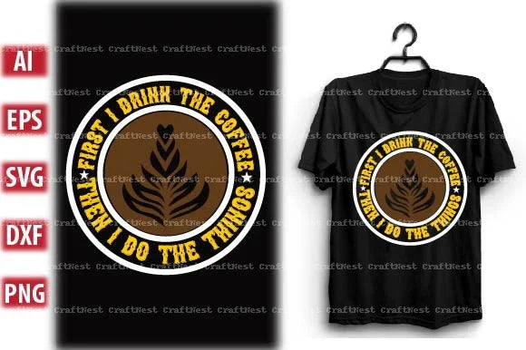 Coffee T-Shirt Design SVG Bundle 2 - CraftNest - Digital Crafting and Art