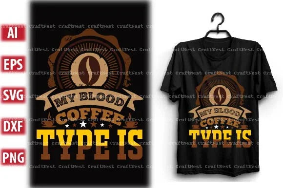 Coffee T-Shirt Design SVG Bundle 2 - CraftNest - Digital Crafting and Art