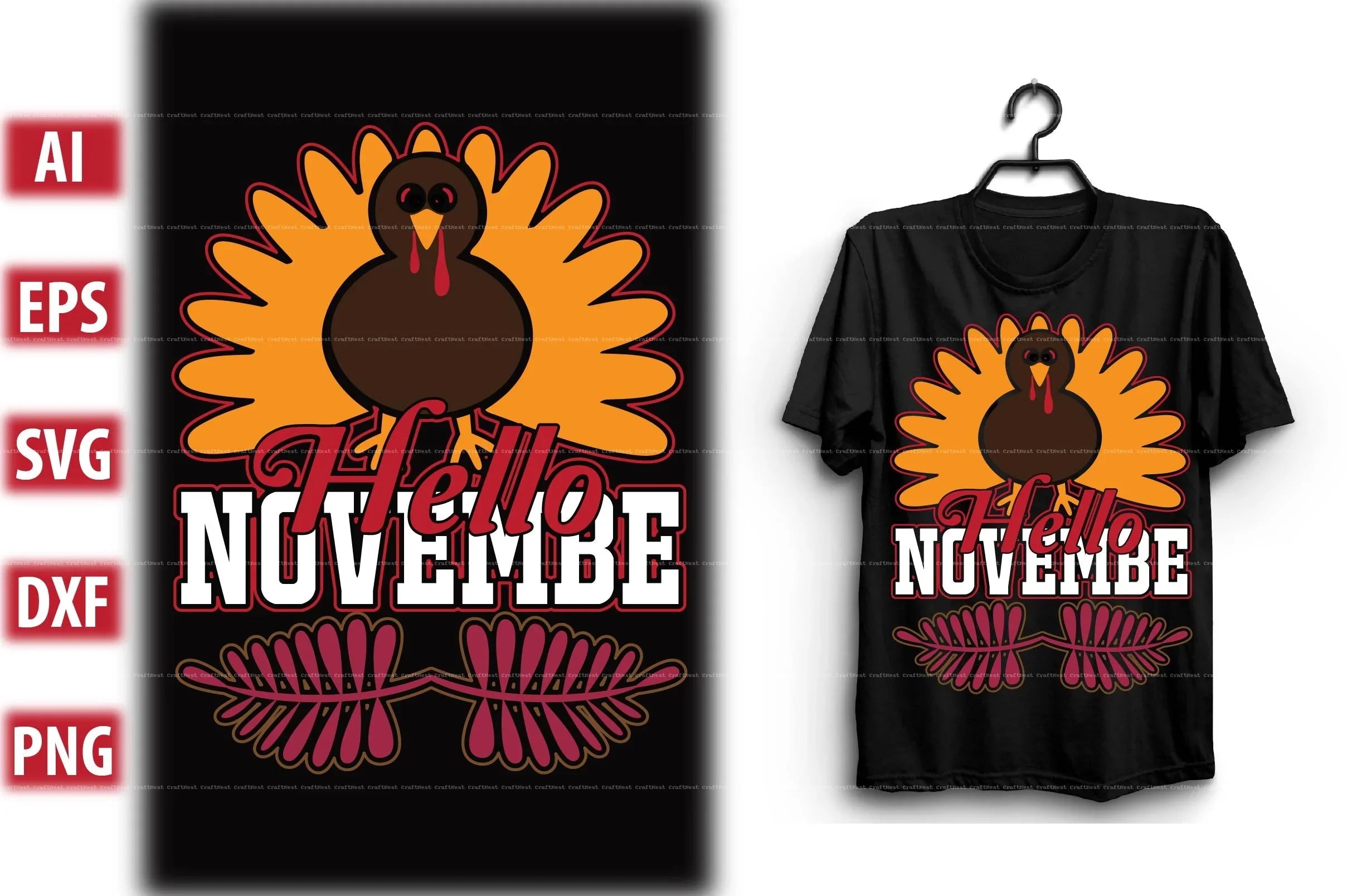 Thanksgiving T-Shirt Design SVG Bundle