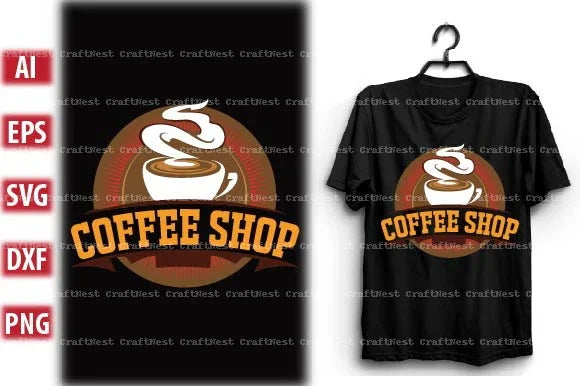 Coffee T-Shirt Design SVG Bundle - CraftNest - Digital Crafting and Art