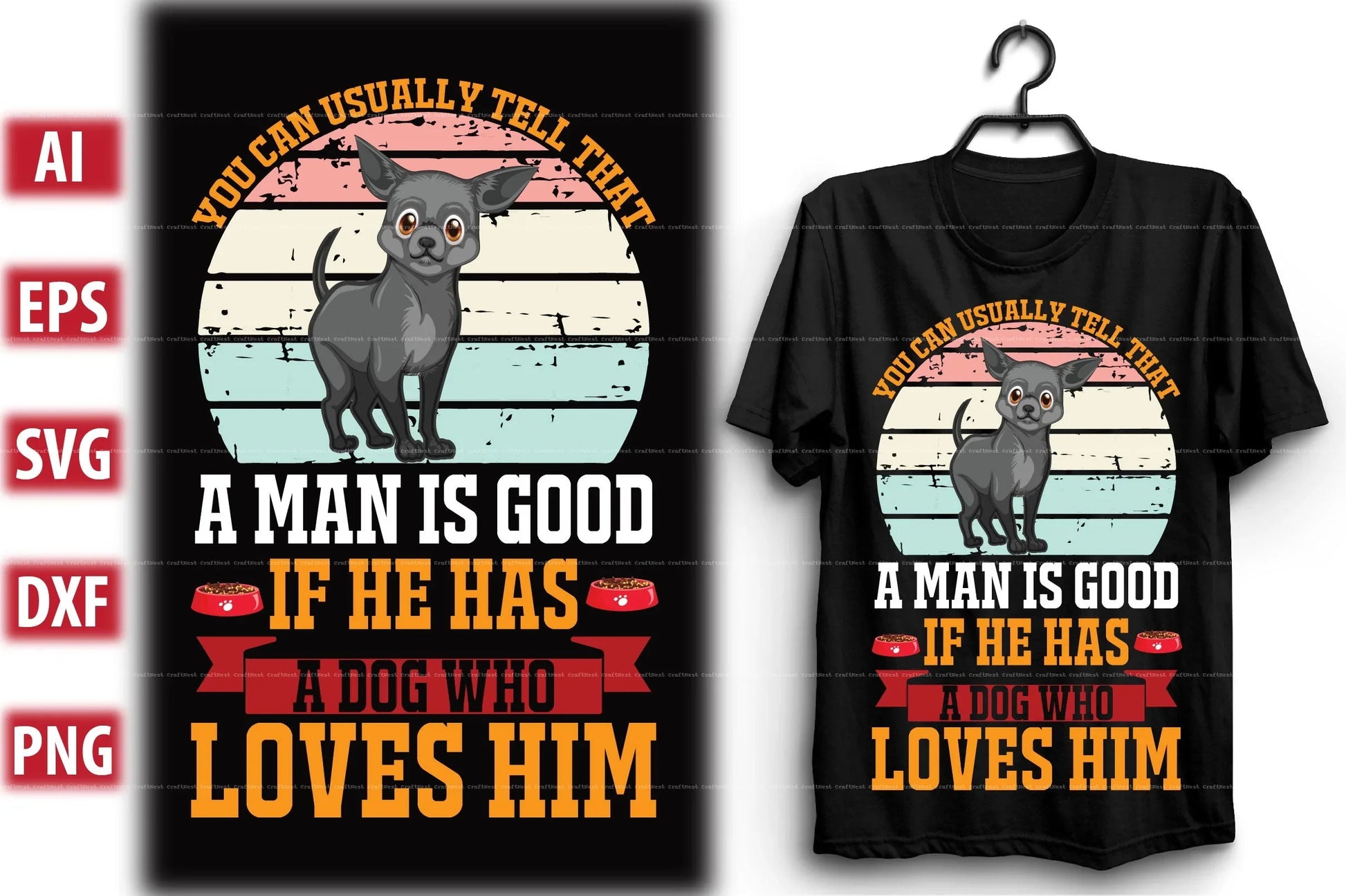 Dog T-Shirt Design SVG Bundle 3 - CraftNest - Digital Crafting and Art