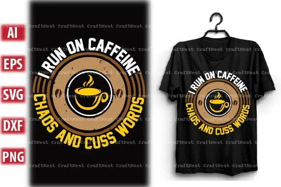 Coffee T-Shirt Design SVG Bundle 2 - CraftNest - Digital Crafting and Art