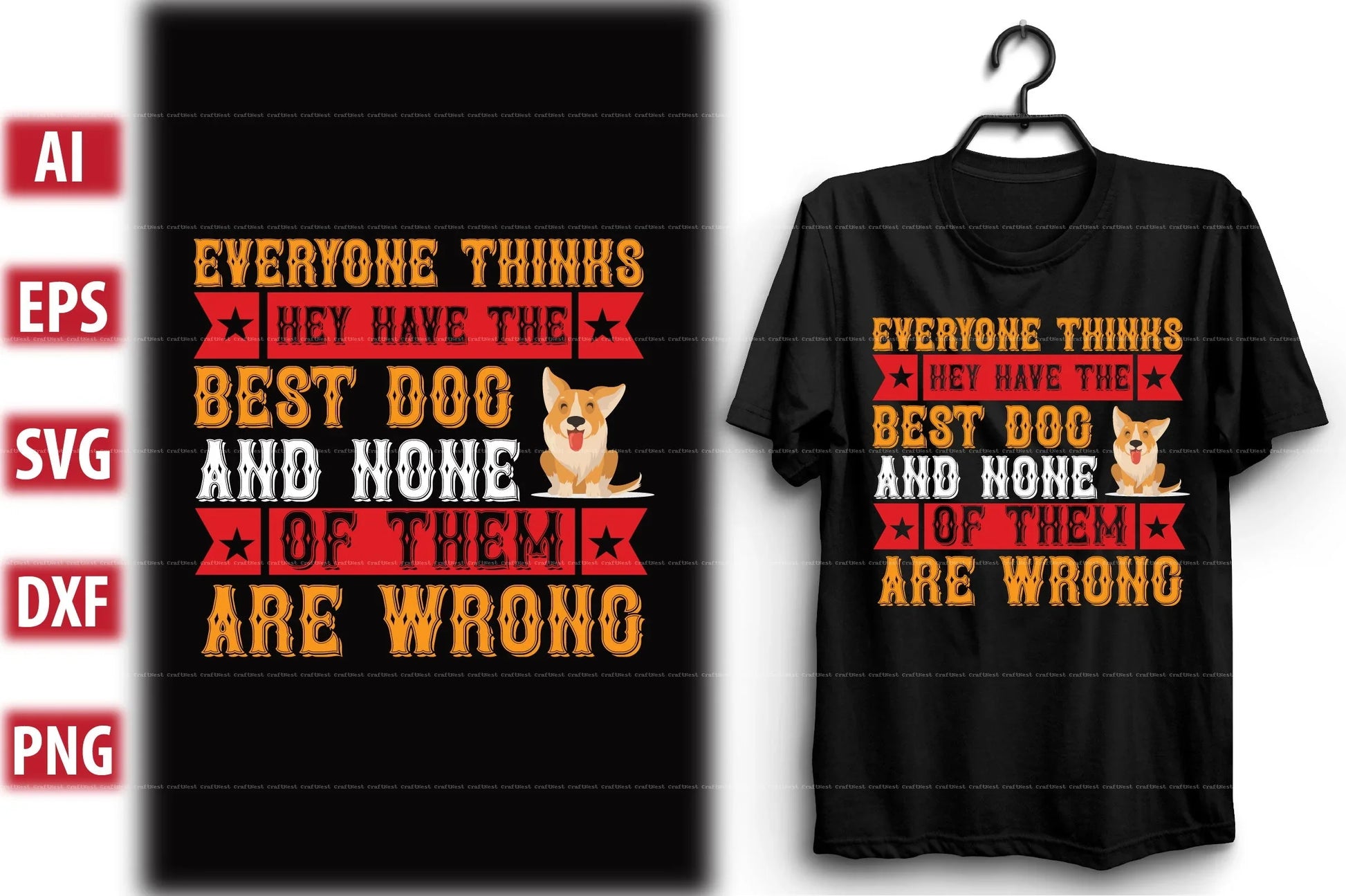 Dog T-Shirt Design SVG Bundle 3 - CraftNest - Digital Crafting and Art