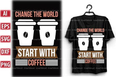 Coffee T-Shirt Design SVG Bundle 1 - CraftNest - Digital Crafting and Art