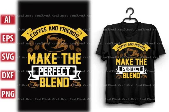 Coffee T-Shirt Design SVG Bundle 2 - CraftNest - Digital Crafting and Art