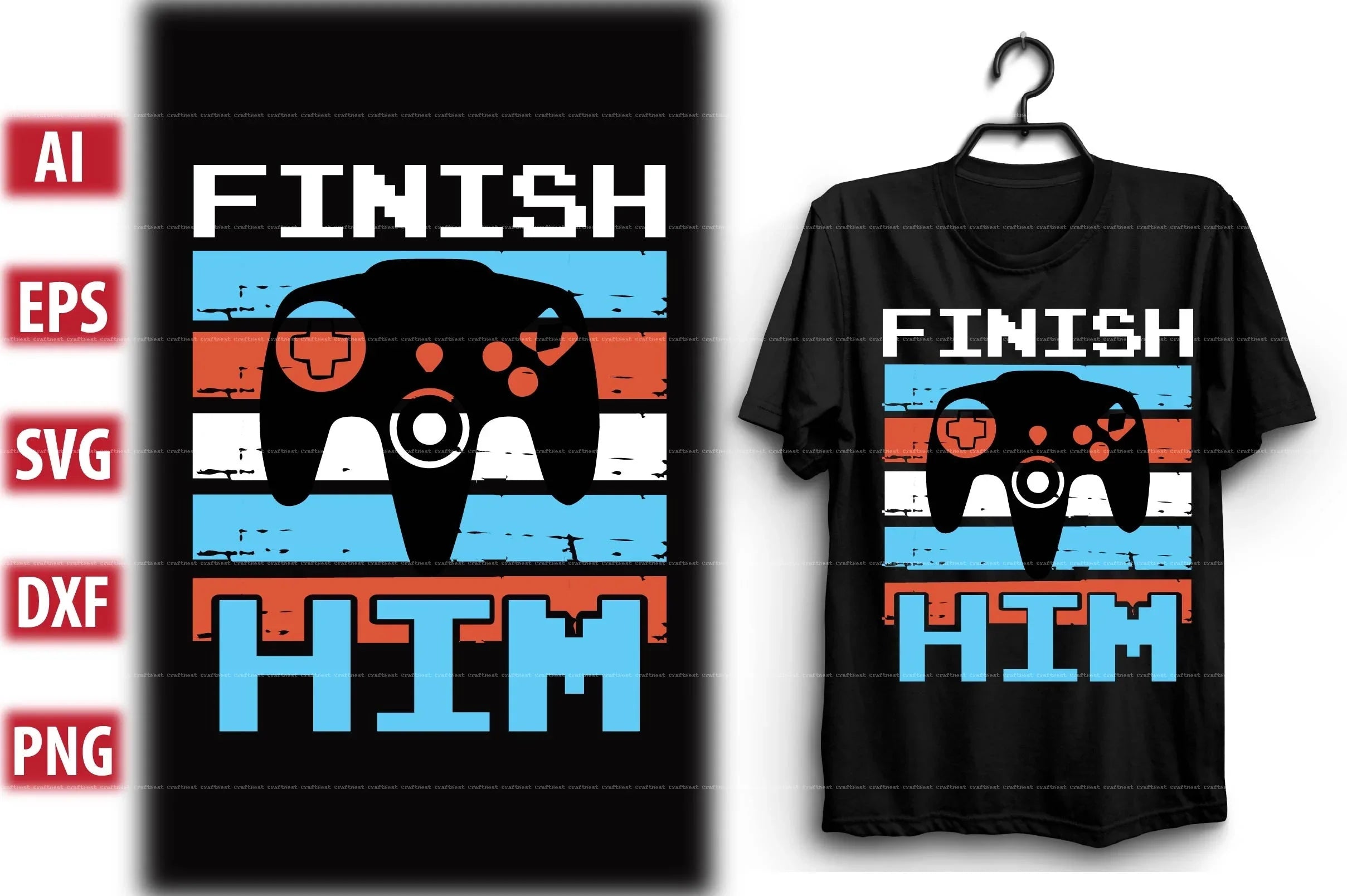 Gaming T-Shirt Design SVG Bundle