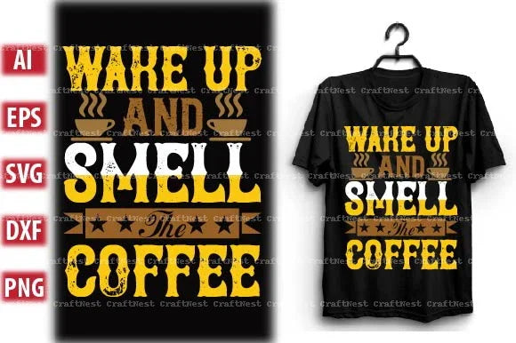 Coffee T-Shirt Design SVG Bundle 2 - CraftNest - Digital Crafting and Art