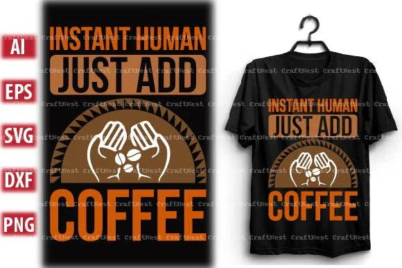 Coffee T-Shirt Design SVG Bundle 1 - CraftNest - Digital Crafting and Art