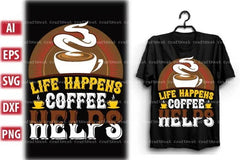Coffee T-Shirt Design SVG Bundle 2 - CraftNest - Digital Crafting and Art