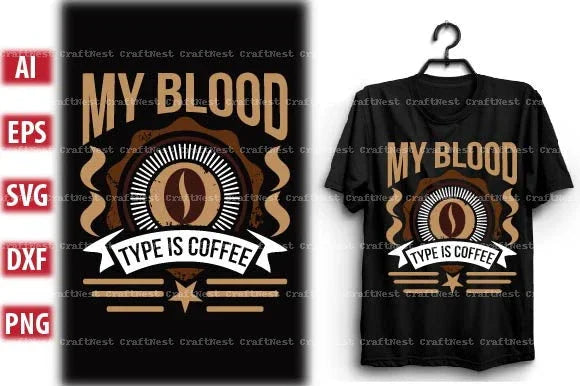 Coffee T-Shirt Design SVG Bundle 1 - CraftNest - Digital Crafting and Art