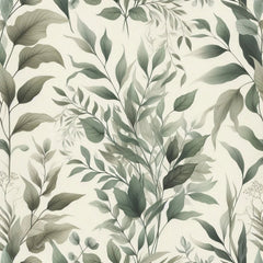 Seamless Sage Green Botanical Pattern Digital Paper - CraftNest - Digital Crafting and Art