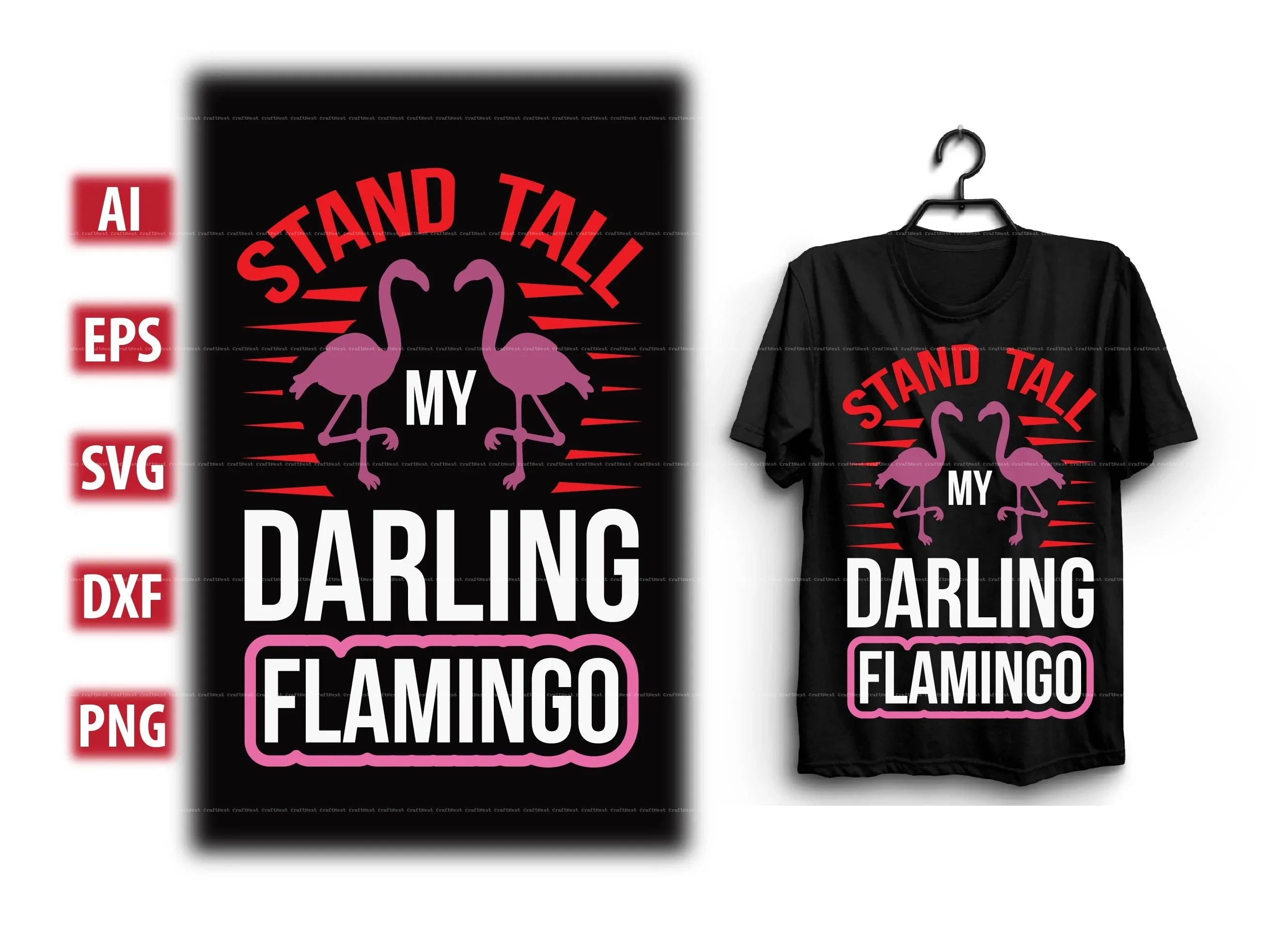 Flamingo T-Shirt Design SVG Bundle