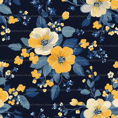 Flowers Seamless Pattern Digital Paper - CraftNest - Digital Crafting and Art