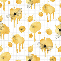 Seamless Bee Patterns Digital Paper - CraftNest - Digital Crafting and Art