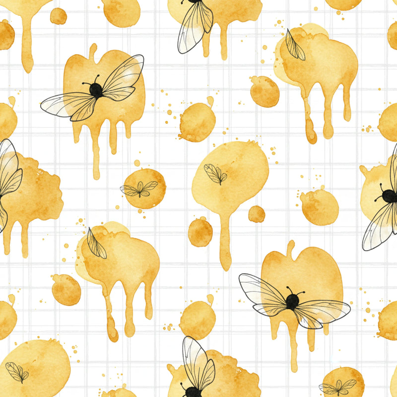 Seamless Bee Patterns Digital Paper - CraftNest - Digital Crafting and Art