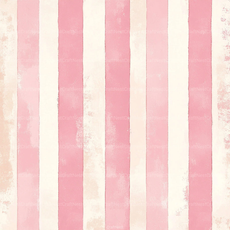 Blush Pink Stripes Pattern Digital Paper - CraftNest - Digital Crafting and Art