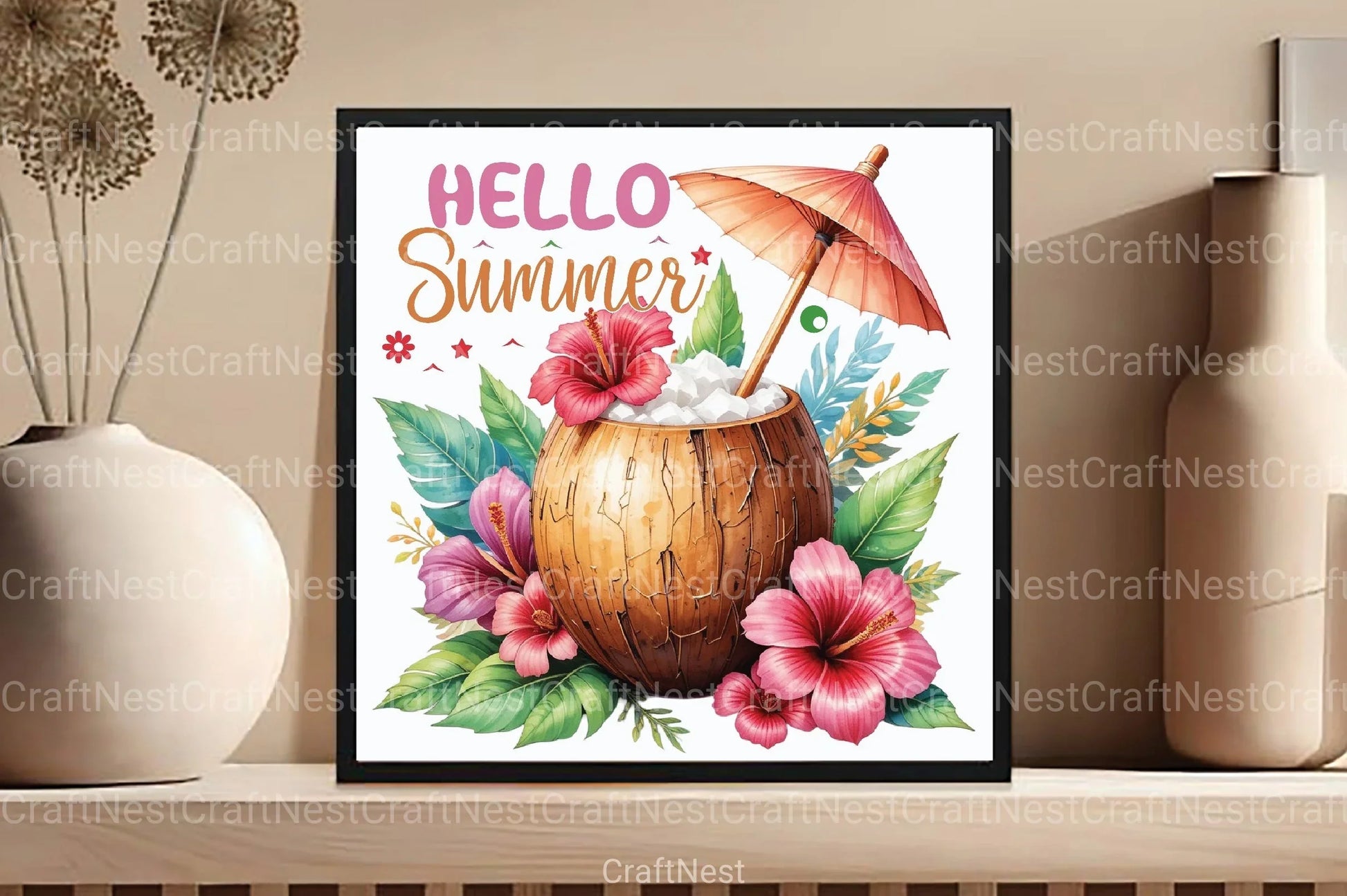 Hello Summer Clipart Bundle 2 - CraftNest - Digital Crafting and Art