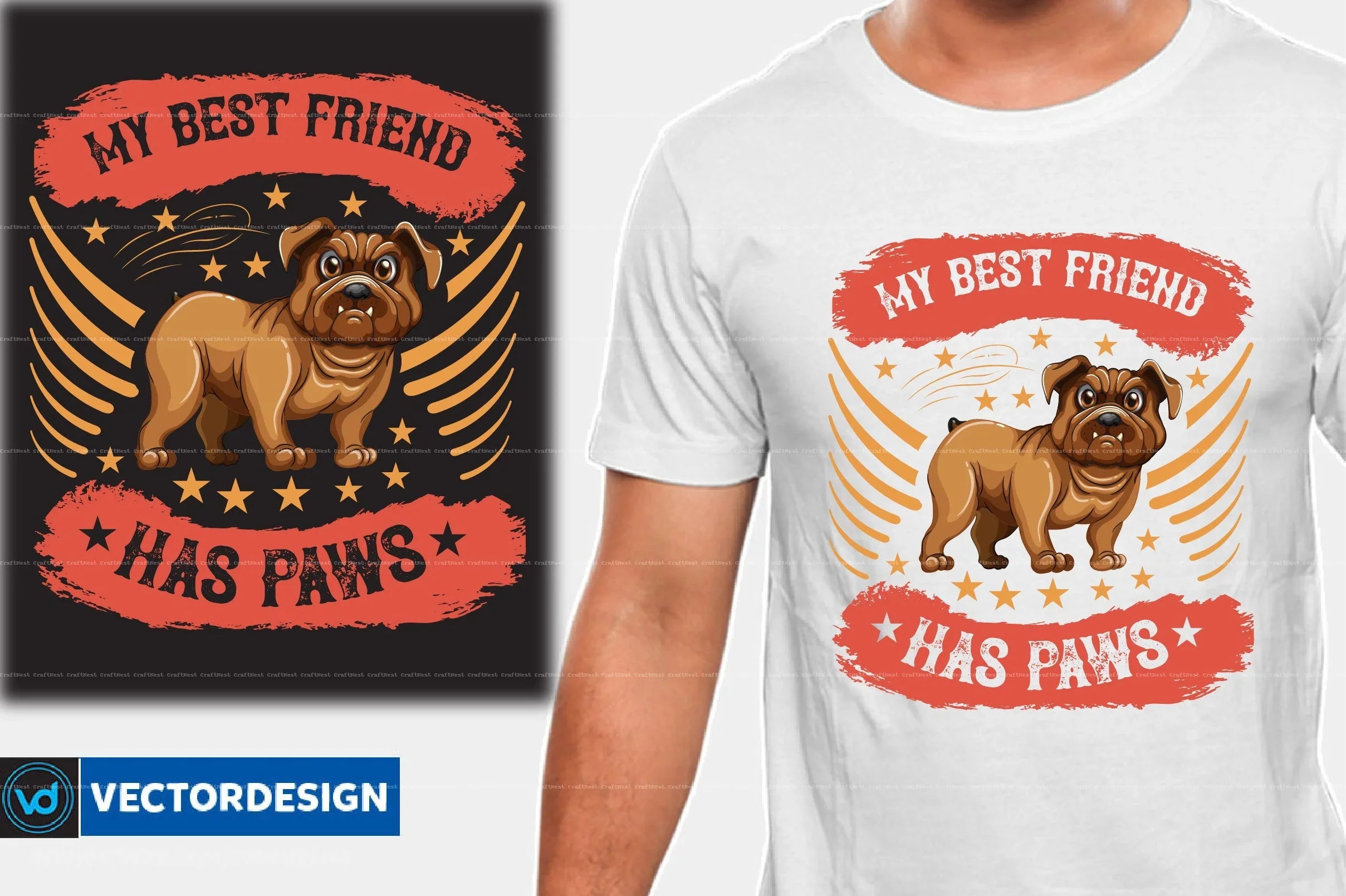 Dog T-Shirt Design SVG Bundle 2 - CraftNest - Digital Crafting and Art