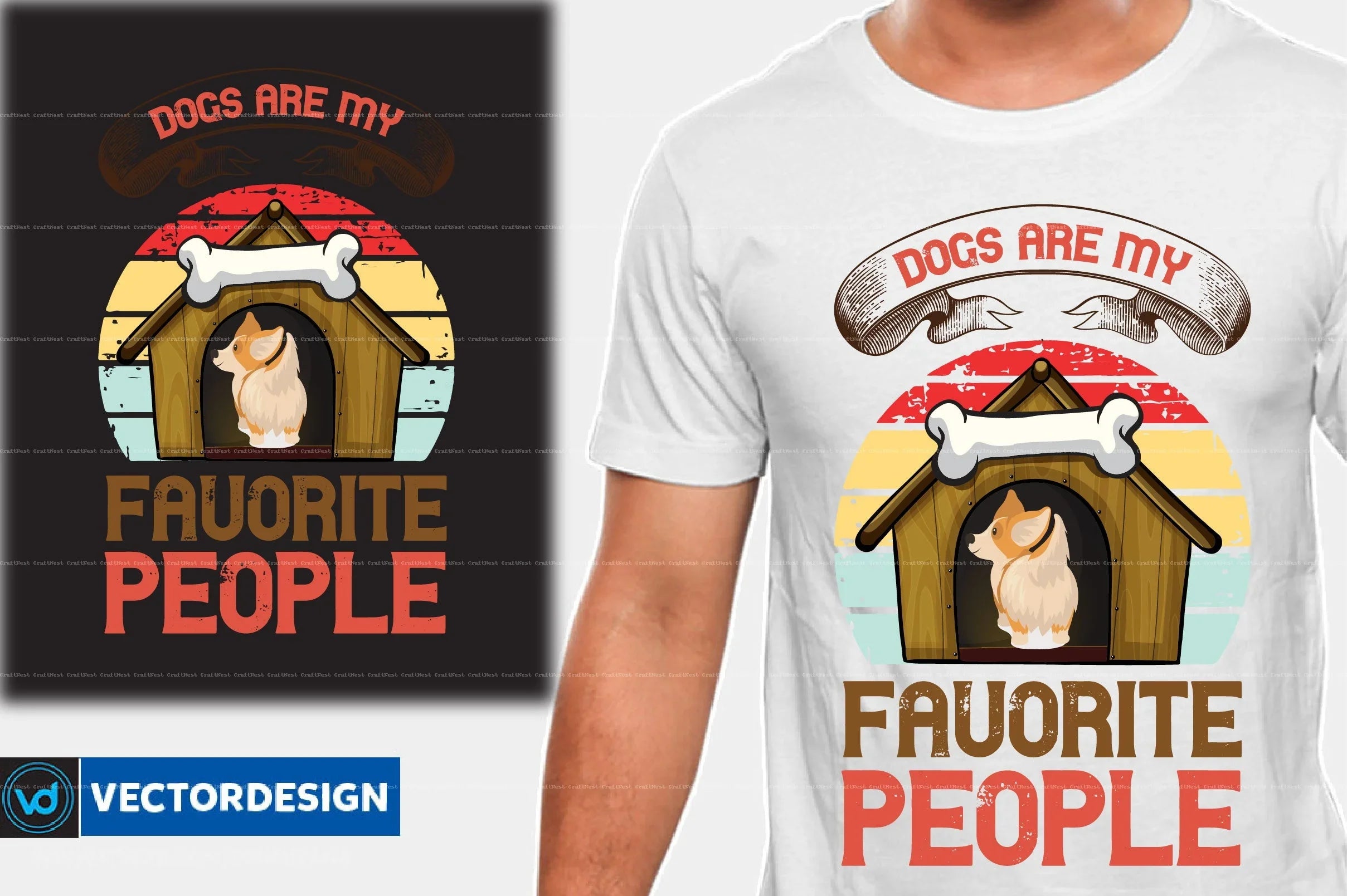 Dog T-Shirt Design SVG Bundle 2 - CraftNest - Digital Crafting and Art