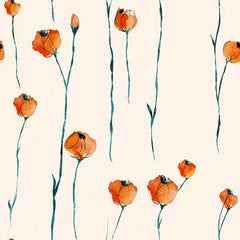 Orange & Blue Floral Pattern Clipart Bundle - CraftNest - Digital Crafting and Art