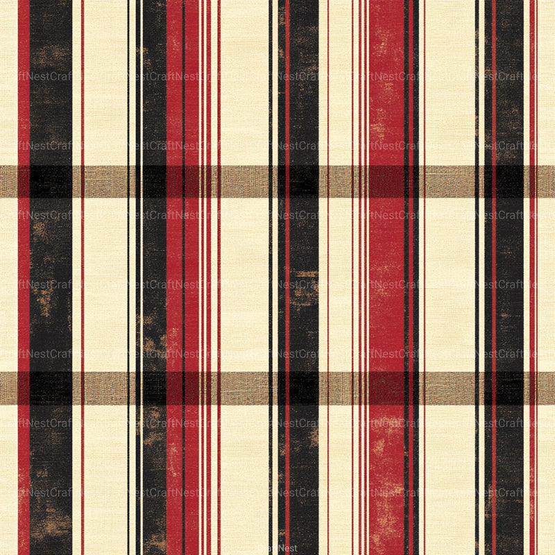 Stripes & Plaids Seamless Pattern Digital Paper - CraftNest - Digital Crafting and Art