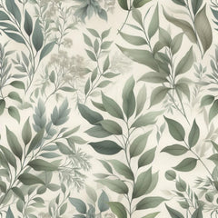 Seamless Sage Green Botanical Pattern Digital Paper - CraftNest - Digital Crafting and Art