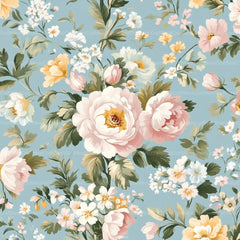 French Shabby Chic Pastel Flower Pattern Clipart Bundle 2 - CraftNest - Digital Crafting and Art