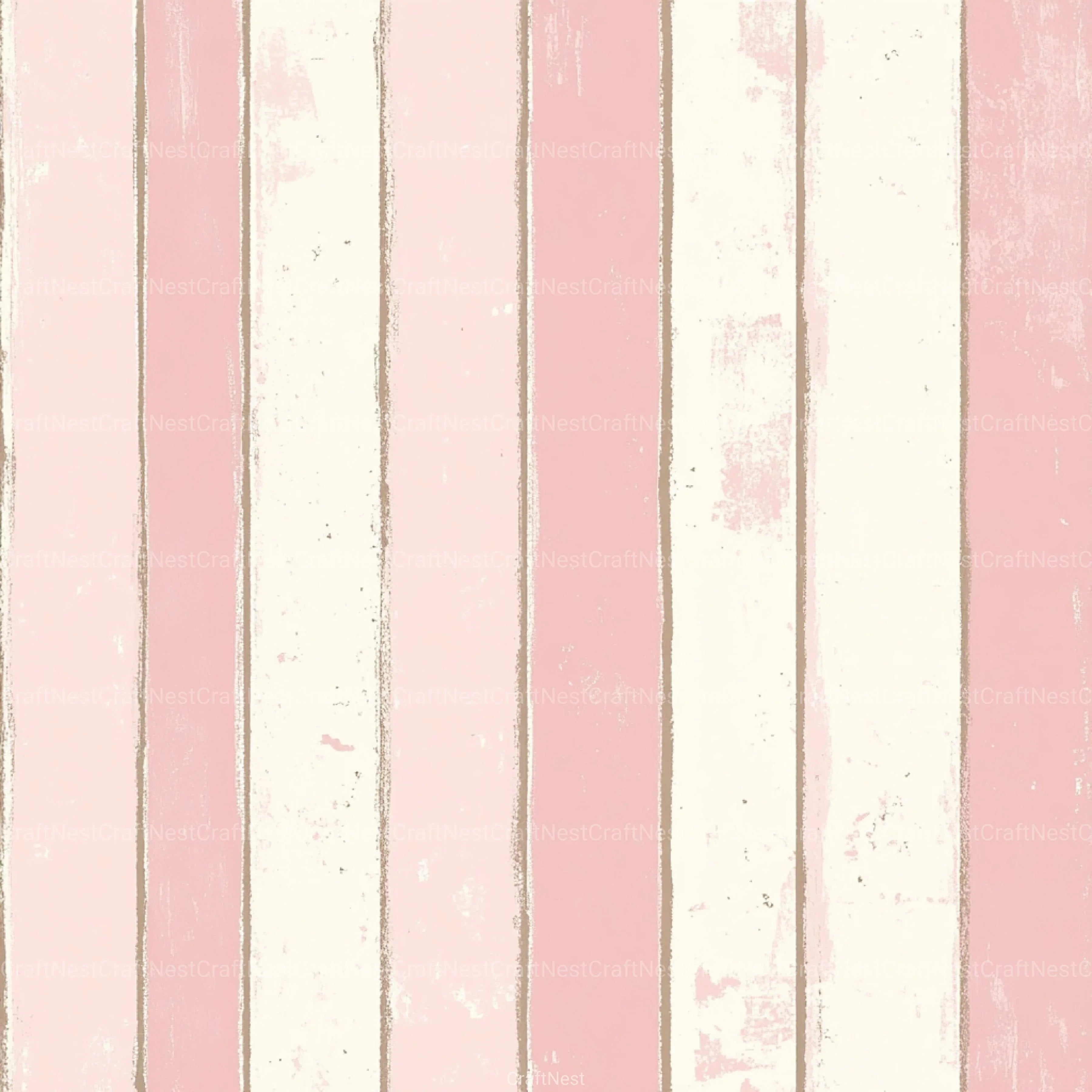 Blush Pink Stripes Pattern Digital Paper - CraftNest - Digital Crafting and Art