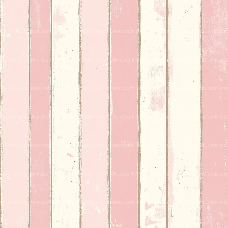 Blush Pink Stripes Pattern Digital Paper - CraftNest - Digital Crafting and Art