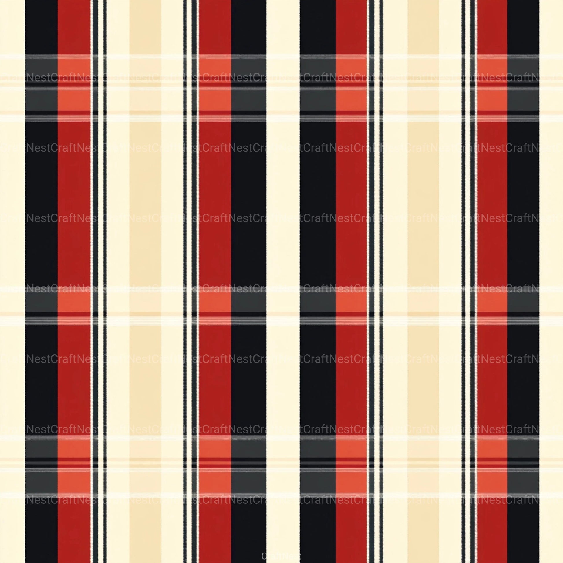 Stripes & Plaids Seamless Pattern Digital Paper - CraftNest - Digital Crafting and Art