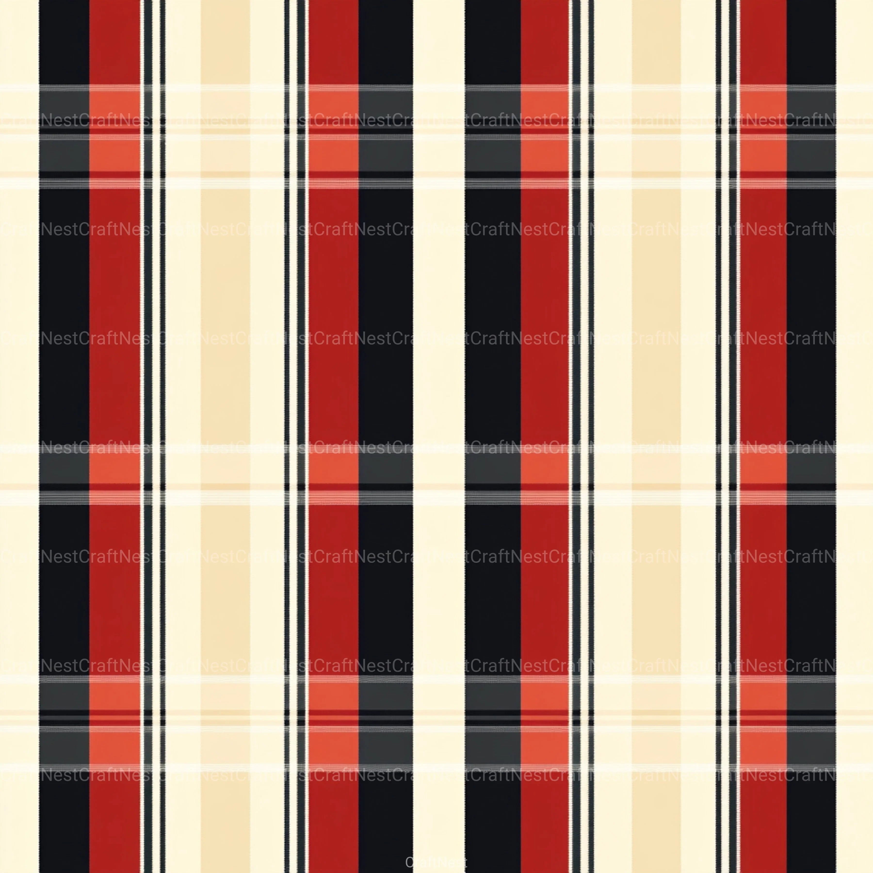 Stripes & Plaids Seamless Pattern Digital Paper - CraftNest - Digital Crafting and Art