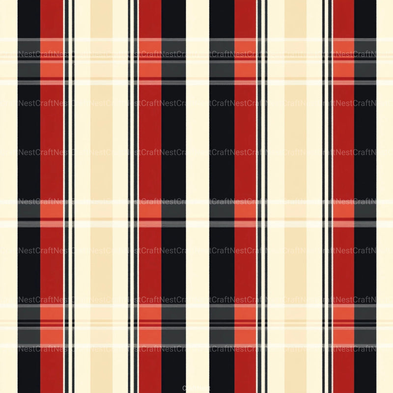 Stripes & Plaids Seamless Pattern Digital Paper - CraftNest - Digital Crafting and Art