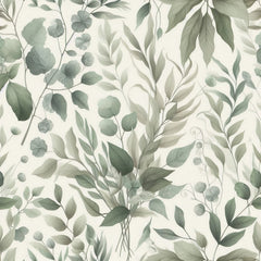 Seamless Sage Green Botanical Pattern Digital Paper - CraftNest - Digital Crafting and Art
